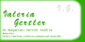 valeria gertler business card