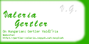 valeria gertler business card